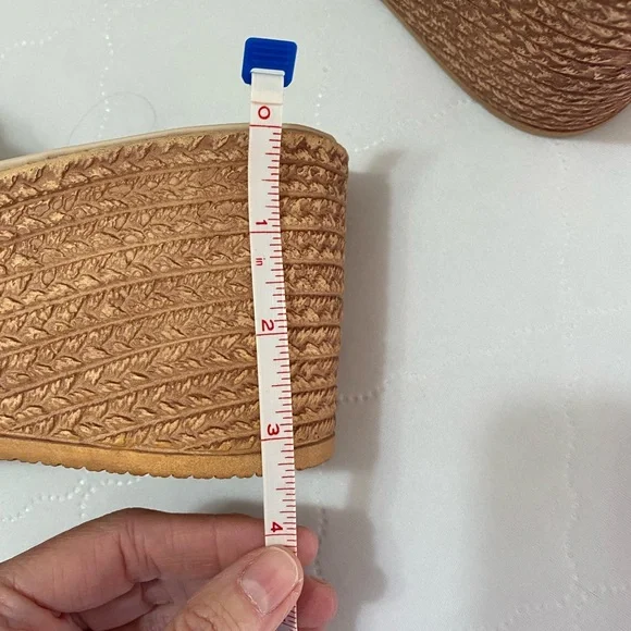 Green Floral Wedge Sandals - Picture 4 of 4